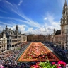 Площадь Гран-Плас в Брюсселе во время фестиваля "Ковер из цветов"