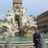 Пьяцца Навона в Риме, фонтан Четырех рек.