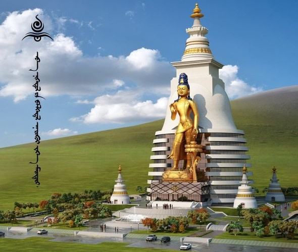 Памятник Будде Майдари в Монголии