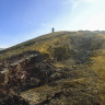 Вулкан и кратерное озеро Иджен (горящий газ)
