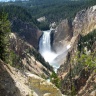 Водопад Артист-пойнт в Национальном парке Йеллоустоун