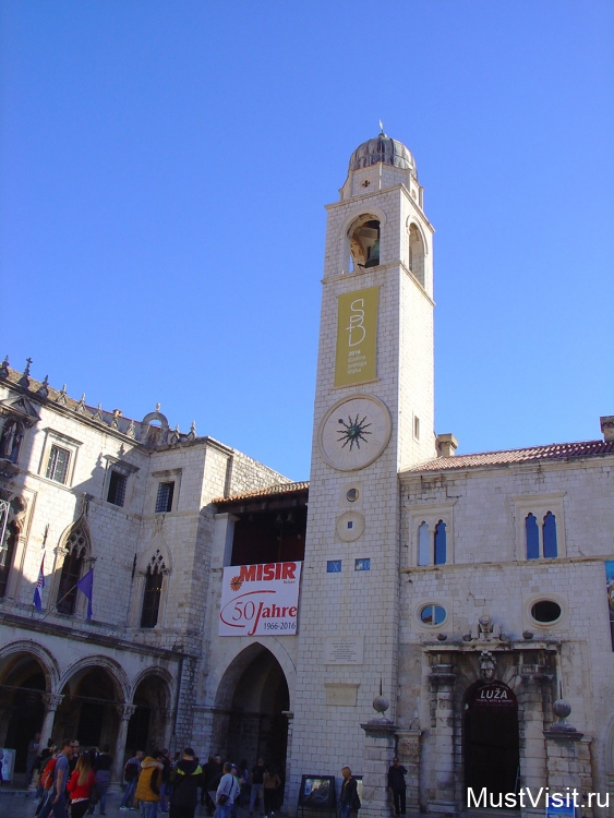 Часовая башня в Дубровнике