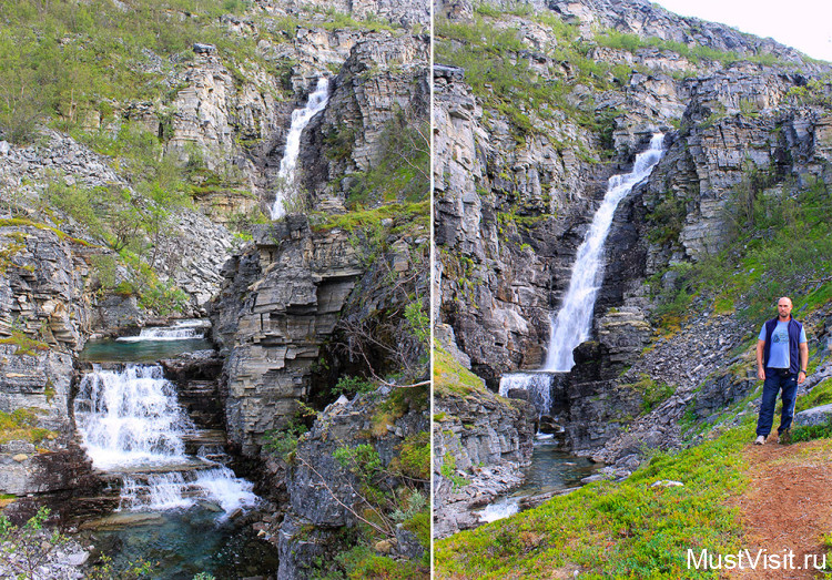 Водопад Lillefjord  (на трассе 889)