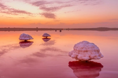 Озеро розовое Масазир ( Масазыргёль)